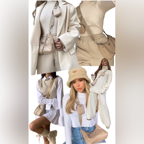 Authentic Prada Re-Edition 2005 Nylon Bag in Beige in Excellent Condition!!! - Picture 5 of 16